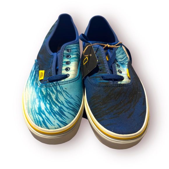 VANS National Geographic Ocean Slip On Sneakers Size 8‎ - Picture 1 of 8